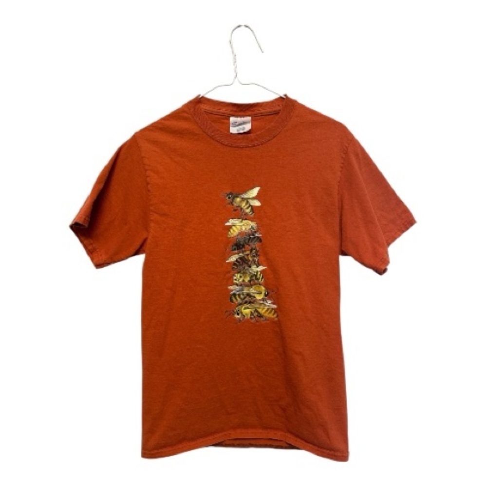 Y2K Vibes “The Leaning Tower of Bee-Za” Orange T-Shirt Small (unisex)